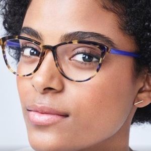 LIKE NEW Louis Tortoise with Violet frames warby Parker